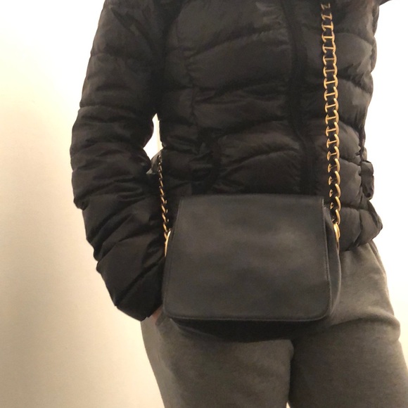 L.J.S. COLLECTION Cross Body Black Leather Purse - Picture 3 of 6